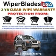 thumbnail image 2 of 2013 Nissan Xterra Beam Wiper Blades Wipers w/2yr Warranty (Set of 2), 2 of 5