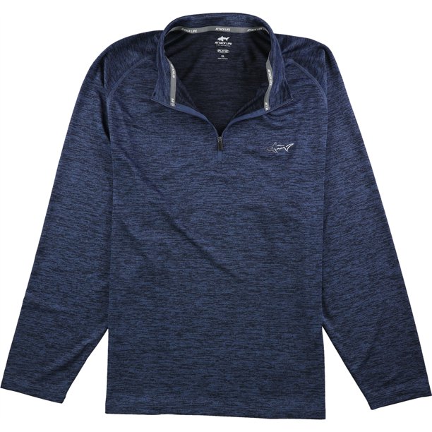Greg Norman Camiseta básica texturizada para hombre, azul, grande Greg Norman Camiseta básica