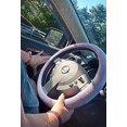 thumbnail image 2 of Car Fuzzy Bling Steering Wheel Cover for Women Purple, 15 Inch Universal with Colorful Diamonds Rhinestone Cute Accessories Crystal Anti-Slip Wheel Protectorer, 2 of 8