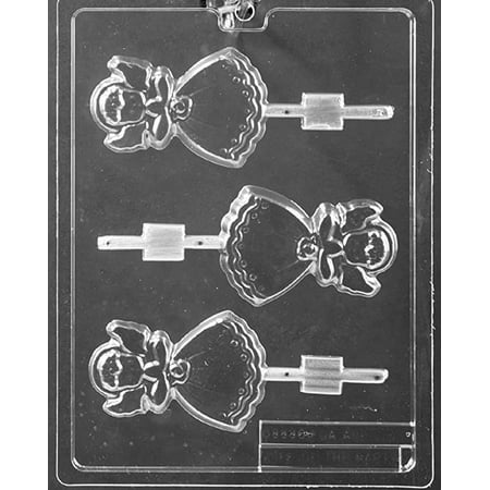 

Candyland Crafts Angel Lolly Chocolate Candy Soap Mold | Molding Chocolate Soap or Plaster - Food Safe Plastic Cake Decoration - C085 - (8 Pack)
