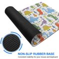 thumbnail image 6 of Long Mouse Pads for Desk,Colorful Dinosaurs Skating Pattern Desk Mats on Top Of Desks, Desk Mouse Pad Extra Large with 3mm Non-Slip Base and Stitched Edge for Gaming,Office,Work,Home 31.5"x11.8", 6 of 6