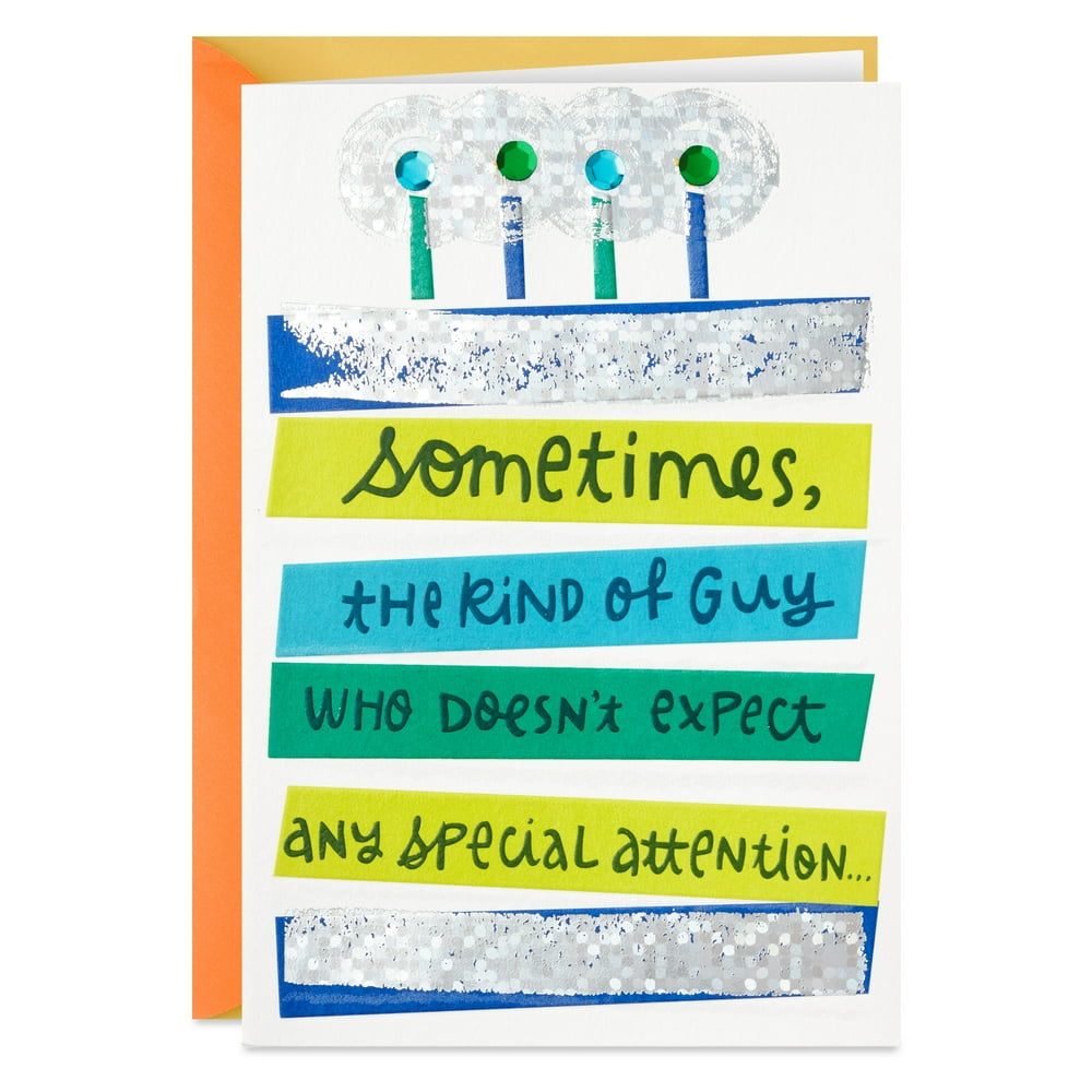 Hallmark Birthday Greeting Card for Him (Extra Attention)
