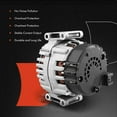 thumbnail image 4 of A-Premium Alternator Compatible with Mercedes-Benz C204 W204 C350 2012, A207 C207 W212 S212 E350 2012-2016, V6 3.5L, 12V 180Amp Clockwise 6-Groove Pulley, Replace# A014-154-42-02, FG18S046, 439717, 4 of 7