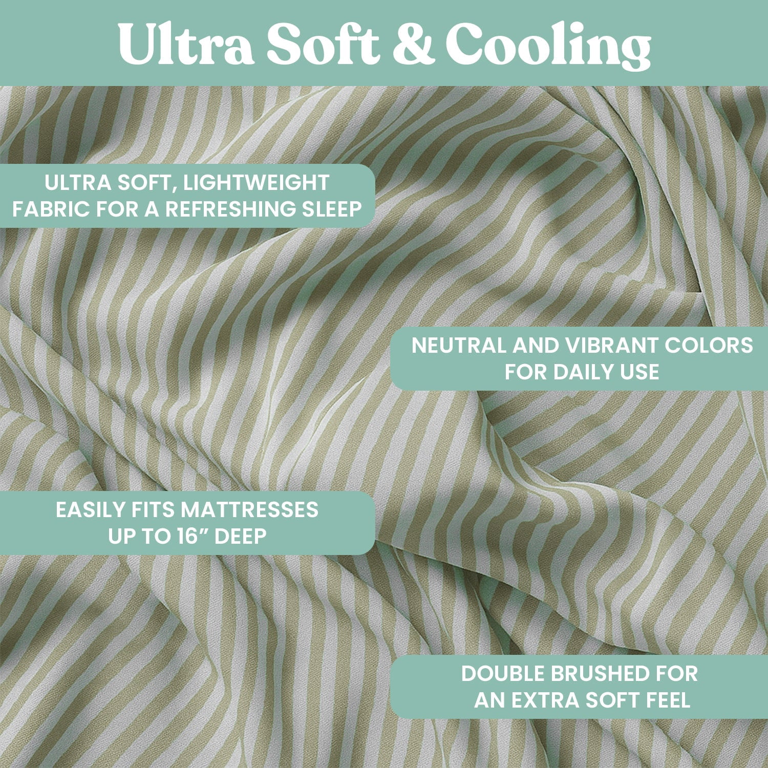 6-Piece Microfiber Bed Sheets ? Ultra-Soft, Wrinkle-Free, Deep Pocket Fit