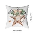 thumbnail image 3 of LmnLft Christmas Pillowcase 18x18in, Decorative Holiday Cushion Cover for Sofa, Bed and Chair, Festive Throw Pillow for Home Christmas Decor, 3 of 6