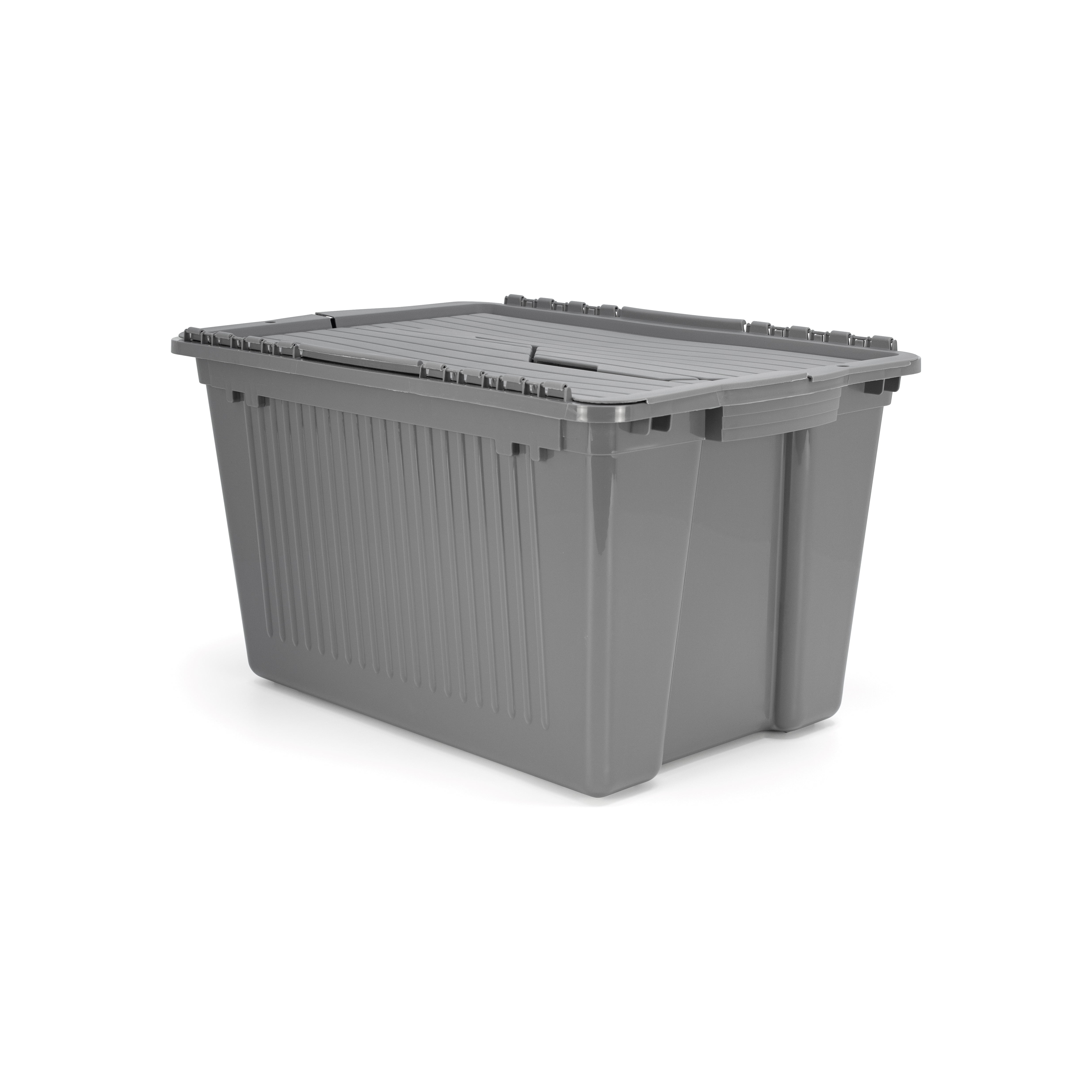 Tuff StoreTM 45L (11.9 gal.), Flip Top - Charcoal Grey