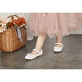 thumbnail image 3 of THEE BRON Toddler Girl Mary Jane Party Princess Wedding Dress Shoes（708-White,10M）, 3 of 5