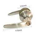 thumbnail image 4 of Amdohai Bathroom Door Lever Lock Set for Home Interior Door Zinc, 4 of 7