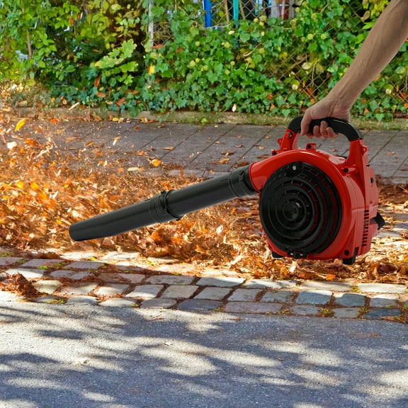 EB-260 25.4CC Gas Leaf Blower 680-CFM, 2-Cycle Handheld Leaf Blower for Lawn Care, Leaf Cleaning, Snow Removal Single Cylinder for Greenhouses, Yards, Streets