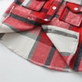 thumbnail image 7 of Annhoo Kids Flannel Shirt Jacket Trendy Plais Lapel Long Sleeve Button down Tops Toddler Boys Girls Fall Outwear, 7 of 7