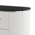 thumbnail image 3 of Alda Nightstand w 2 Drawers- Black Stone Top, 3 of 6