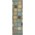 thumbnail image 2 of Addison Rugs Mayfield Premium Machine Washable Transitional Squares Basil Runner Rug, 2'3" x 7'6", 2 of 8