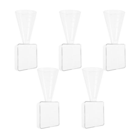 

5pcs Plastic Measuring Cup Barber Transparent Hair Dyeing Perm Scale Cups