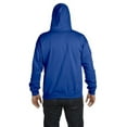 thumbnail image 2 of Hanes Men's Full Zip EcoSmart Fleece Hoodie, Deep Royal, Large, 2 of 4