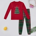 thumbnail image 4 of Toddler Christmas Pajamas for Kids Santa Pajamas Long Sleeve Crewneck Pullover Top Pants Set Holiday Pajamas Toddler Boys Pjs Size 3-4 Years, 4 of 4