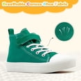 thumbnail image 2 of Toddler Shoes for Girls Boys High Top Kids Canvas Sneakers Adjustable Strap Casual Shoes Comfy Fashion Running Walking Classic Sneaker Indoor Outdoor, 2 of 6