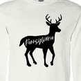 thumbnail image 4 of Inktastic Pennsylvania Black Deer Silhouette Long Sleeve T-Shirt, 4 of 5
