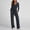 Navy women's two piece lounge set a1, variant on Cagogo Women's 2 Piece V Neck Long Sleeve Tops Wide Leg Pants Set Casual Solid Basic Matching Lounge Outfits Loose Work Loungewear Tracksuits Travel Airport Clothes, Sky Blue S