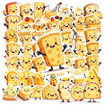 thumbnail image 2 of LUUFILx 50pcs Cartoon Cheese Stickers Adorable Dairy Food Decals Kids Stationery Laptop Water Bottle Phone Toy Bicycle Luggage Sticker Set, 2 of 6