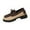 Brown, variant on Wensltd Women Loafers Casual Shoes with Bow Soft Sole Chunky Heel Shoes for Women All Seasons Comfort Walking Shoes