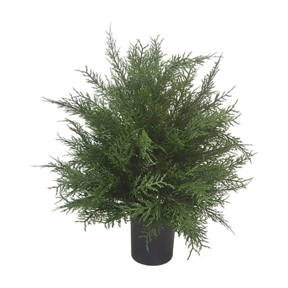 KUNPENG Artificial Norfolk Pine Christmas Tree, Real Touch Faux Tree with Black Pot, Realistic Indoor Holiday Decor for Christmas Entryway, Living Room & Office, Christmas Decorations