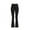 Black, variant on Tween Girl Yoga Leggings Solid High Waist Flared Pants Spring Summer Stretchy Long Trousers
