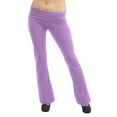thumbnail image 2 of Vivian's Fashions Yoga Pants - Extra Long, Misses Size (Lavender, 1X), 2 of 3