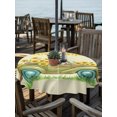 thumbnail image 3 of Outdoor Tablecloth with Umbrella Hole Zipper Sage Green Truck Round Tablecloth 54" Waterproof Outside Table Cloth Farmhouse Sunflowers Watercolor Patio Table Cover Tablecloths for Picnic Party, 3 of 8
