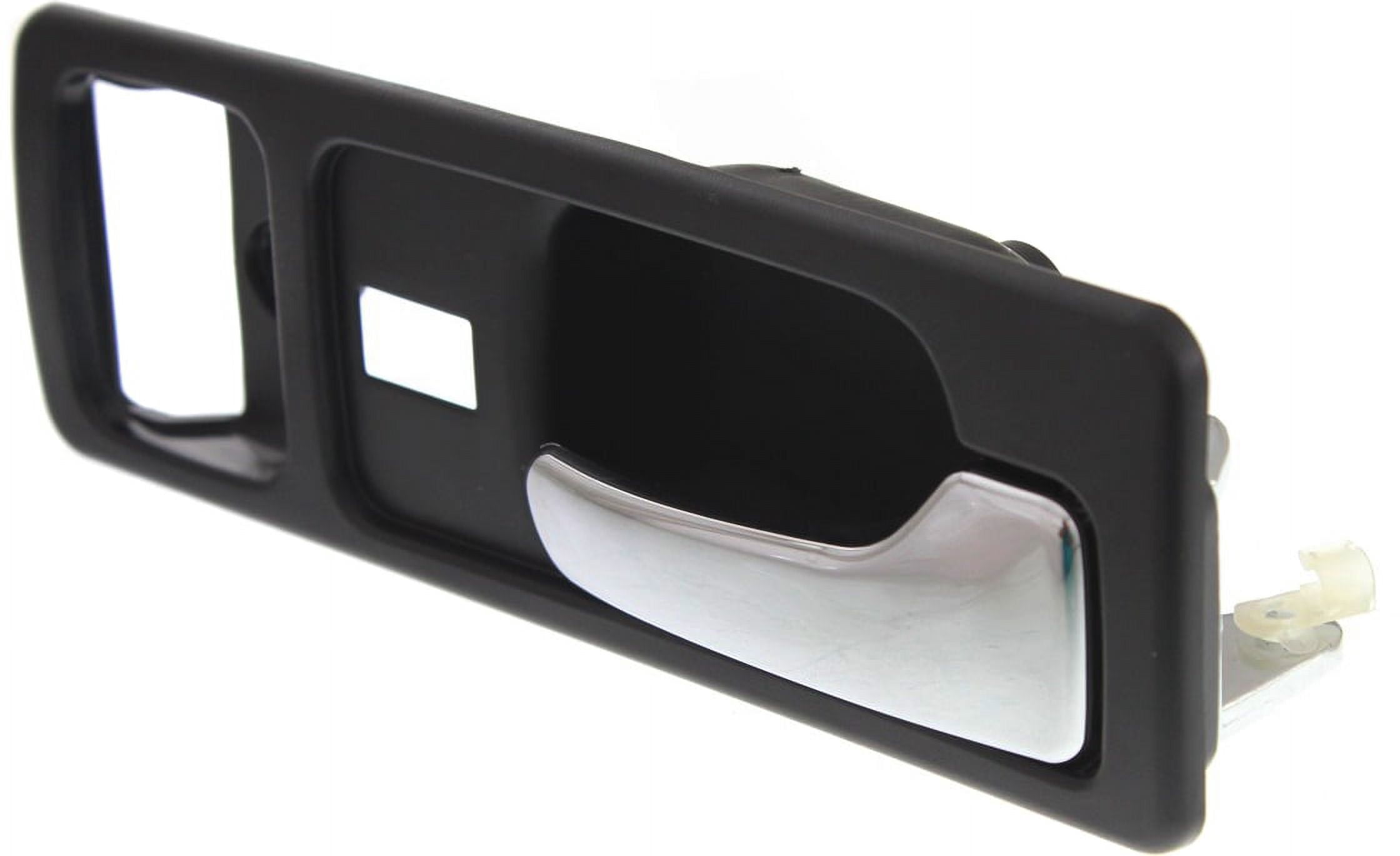 Interior Door Handle Compatible with 1990-1993 Honda Accord Front, Right Passenger Black bezel with chrome lever