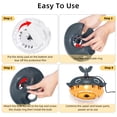 thumbnail image 5 of Jinyi Flea Traps for with 4 Sticky Disc & 6 Bulbs & 2 Electric Wires, Flea Killer Indoor Bed Bug Trap Pest Control, Non Toxic & Harmless, Friendly to Pets & Kids(2 Pack), 5 of 11