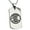 Silver, variant on Stainless Steel Three-Tiered Pine Kamon Crest Engraved Dog Tag Pendant Necklace
