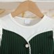 thumbnail image 5 of Vestido de Manga Larga para Niñas con Nudo de Arco Y Cinturón, de Moda de Color Sólido de Malla de Manga Larga para Niños 3-10 Años, 5 of 9