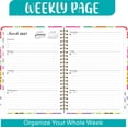 thumbnail image 5 of 2026-2027 Academic Planner, July 2026 - June 2027, 6.1" x 8.4", Weekly & Monthly Spreads, Abstract Geometric Design, Spiral Bound Organizer with Ruler Bookmark and Inner Pocket, 5 of 10