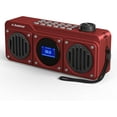 thumbnail image 1 of Avantree Boombyte - Portable Digital FM Radio with Bluetooth Speaker, Superb Sound, Metal Finish, MP3 Player, Support Micro SD Card & USB Audio Input, Long Play Time, Rechargeable, Easy to Use - Red, 1 of 5