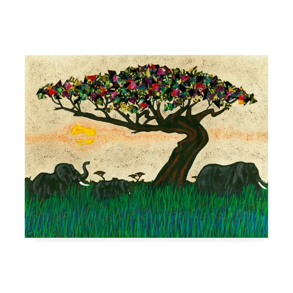 Trademark Art Landscape Painting, by Alonzo Saunders