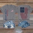 thumbnail image 2 of Womens Shirts Summer 250Th Anniversary Usa for Women 17762026 Patriotic American Flag V Neck T July 4Th Graphic Tee 250 Anniversary Usa Shirt Women Gray M, 2 of 8