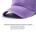 thumbnail image 4 of Baseball Cap Vintage Cotton Washable Adjustable Classic Hat - Purple, 4 of 6