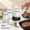 White, variant on Qenwkxz 4 Pcs Salt and Pepper Shaker Set 4 oz Glass Salt and Pepper Set with Holder and Lid for Cooking Outdoor Barbecue Camping Picnic