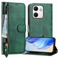 thumbnail image 1 of FOXDOCK Funda Tipo Cartera para Tecno Pop 10 Cuero PU con Cremallera y Correa de Muñeca, Ranuras para Tarjetas, Soporte Plegable, Cierre Magnético, 1 of 5