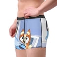 thumbnail image 2 of Lsque Bluey Pattern Men’s Total Support Pouch Boxer Briefs, X-Temp Cooling, Moisture-Wicking Underwear, Regular, Long-leg and Trunk-Medium, 2 of 7