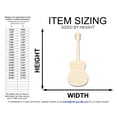 thumbnail image 2 of Unfinished Wood Acoustic Guitar | DIY Music Craft Cutout | up to 46" 36" / 1", 2 of 4