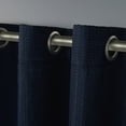 thumbnail image 2 of Exclusive Home Curtains 2 Pack Eglinton Woven Blackout Grommet Top Curtain Panels, Indigo, 52x84, 2 of 6