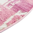 thumbnail image 3 of Jill Zarin Uptown Collection Area Rug - Carnegie Hill (5' 3" Round Pink/Ivory), 3 of 5