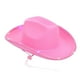 thumbnail image 3 of Sombrero de vaquera para mujer con LED y correa ajustable para la barbilla, gorra de ala ancha con encanto Jazz Rosa, 3 of 9