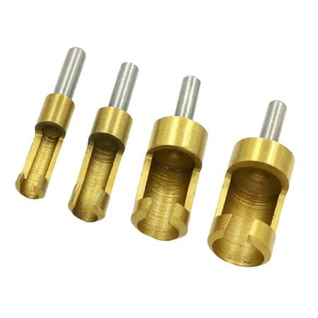 

4pcs Tool Roundwood Wood Plug Tenon Drill Plug