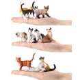 thumbnail image 6 of Ludlz Simulation Mini Cats Kitty Figure Model Statue Home Ornaments Gift Kids Toy, 6 of 7