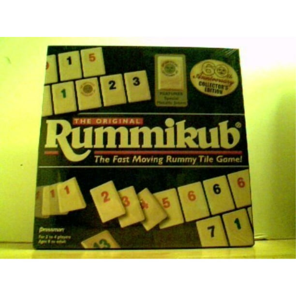 The Original Rummikub The Fast Moving Rummy Tile Game 60th Anniversary Collector S Edition Walmart Com Walmart Com