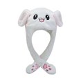 thumbnail image 1 of Bunny Hat Rabbit hat Ear Moving Plush Animal Hats Rabbit Cap with Moving Ears, 1 of 7
