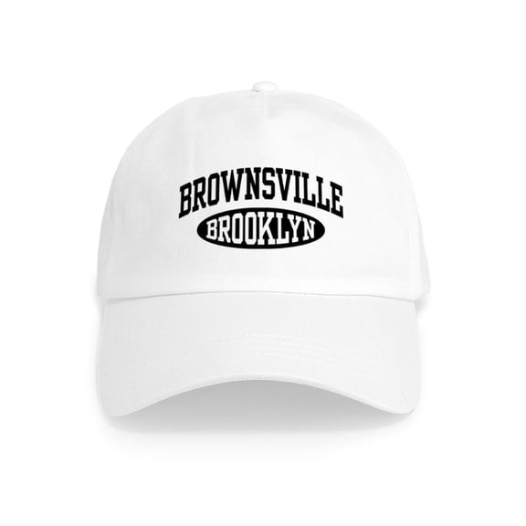 CafePress - Brownsville Brooklyn Cap - Adjustable 100% Brushed Unisex Casual Cotton Baseball Cap, Beige, 1