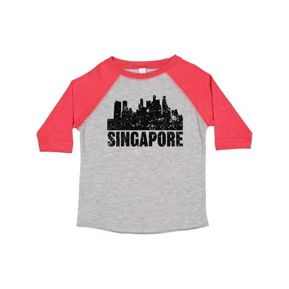 Inktastic Singapore City Skyline with Grunge Boys or Girls Toddler T-Shirt